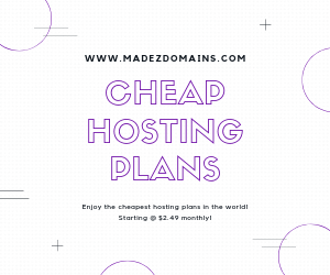 Enjoy the cheapest hosting plans in the world! Starting @ $2.49 monthly!