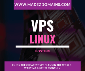 ENJOY THE CHEAPEST VPS PLANS IN THE WORLD! STARTING @ $29.99 MONTHLY!