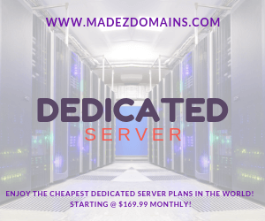 ENJOY THE CHEAPEST DEDICATED SERVER PLANS IN THE WORLD! STARTING @ $169.99 MONTHLY!