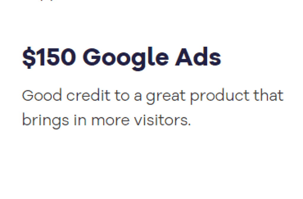 $150 google ads credit