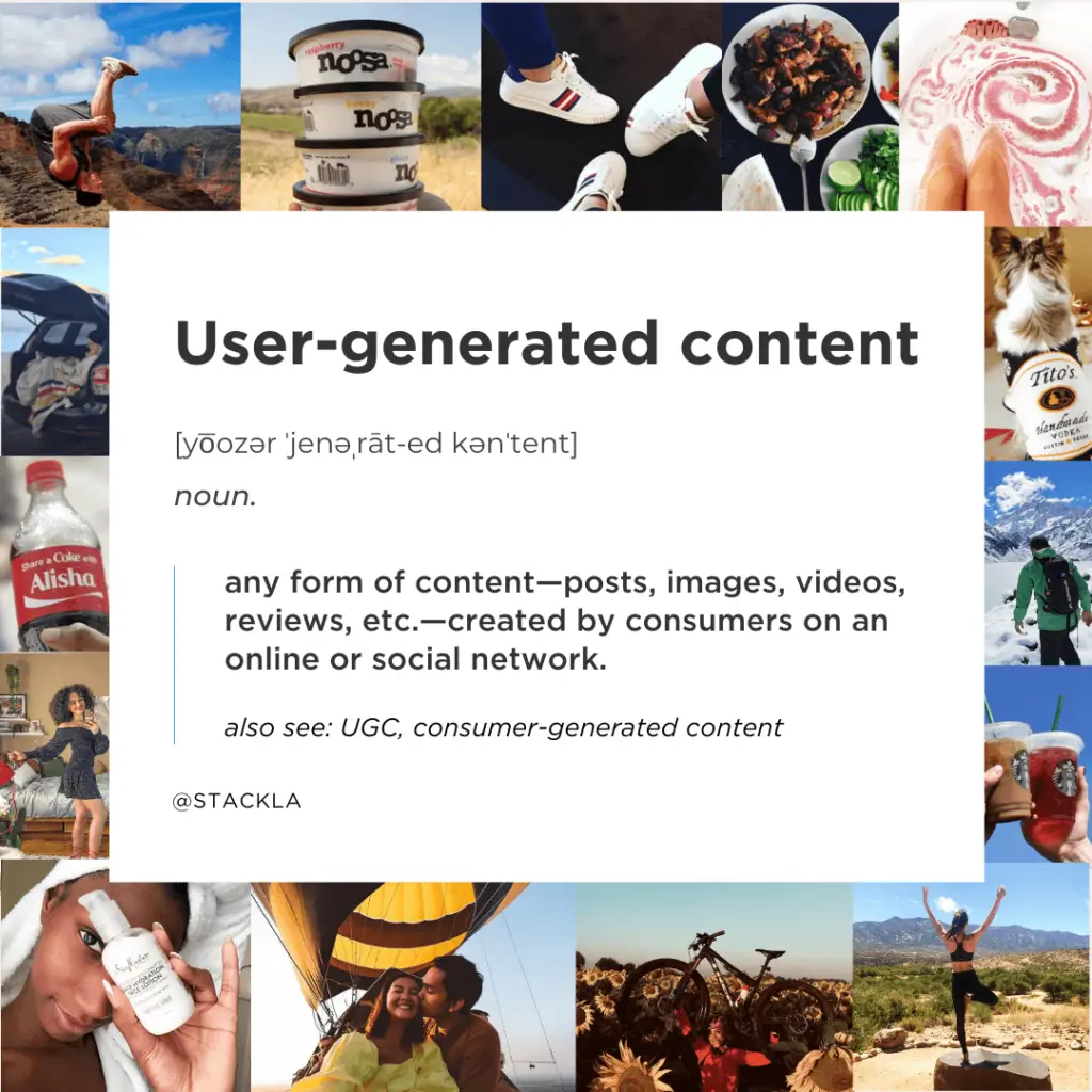 user generated content